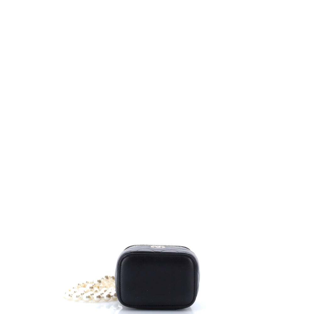 Chanel Vanity Case With Pearl Chain #241956C25B - Picture 7 of 13